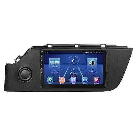 Штатна магнітола Lesko для Kia Rio IV Рестайлінг 2020-н.в. екран 9" 4/32Gb 4G Wi-Fi GPS Top Кіа Ріо, фото 1
