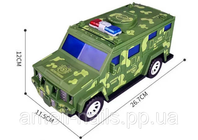 [VN-VEN0531A] Детская машина сейф-копилка CASH TRUCK с кодовым замком AS - фото 2 - id-p2153927811