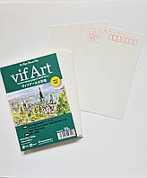 Папір акварельний для листівок 1 лист 10*14,8см 249/м2 середнє зерно, Vif Art (Японія)