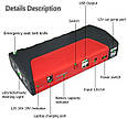 Пусковий пристрій для заряджання акумулятора JUMPSTARTER TM15 (99800 mAh) (300/600A), пускозарядний пристрій, фото 5