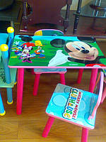 Набір дитячих меблів G002-285 (дитячий столик і стільчики), дерево. КИЇВ