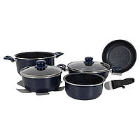 Набор посуды 8 предметов Cookware Set induction Blue Gimex 6977228