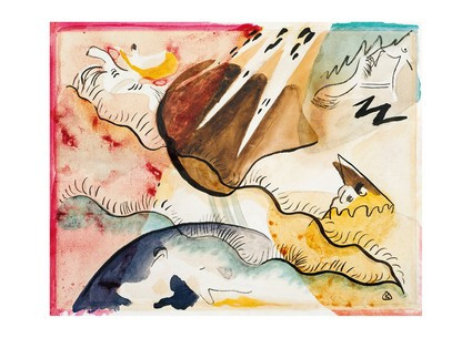 Листівка Wassily Kandinsky - Rain Landscape, 1911, фото 1