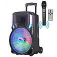 Переносна акустична система MEGAFOX GZ-612 (12"x1) (30 W) (Бездротовий мікрофон + пульт) 3000 mAh, фото 8