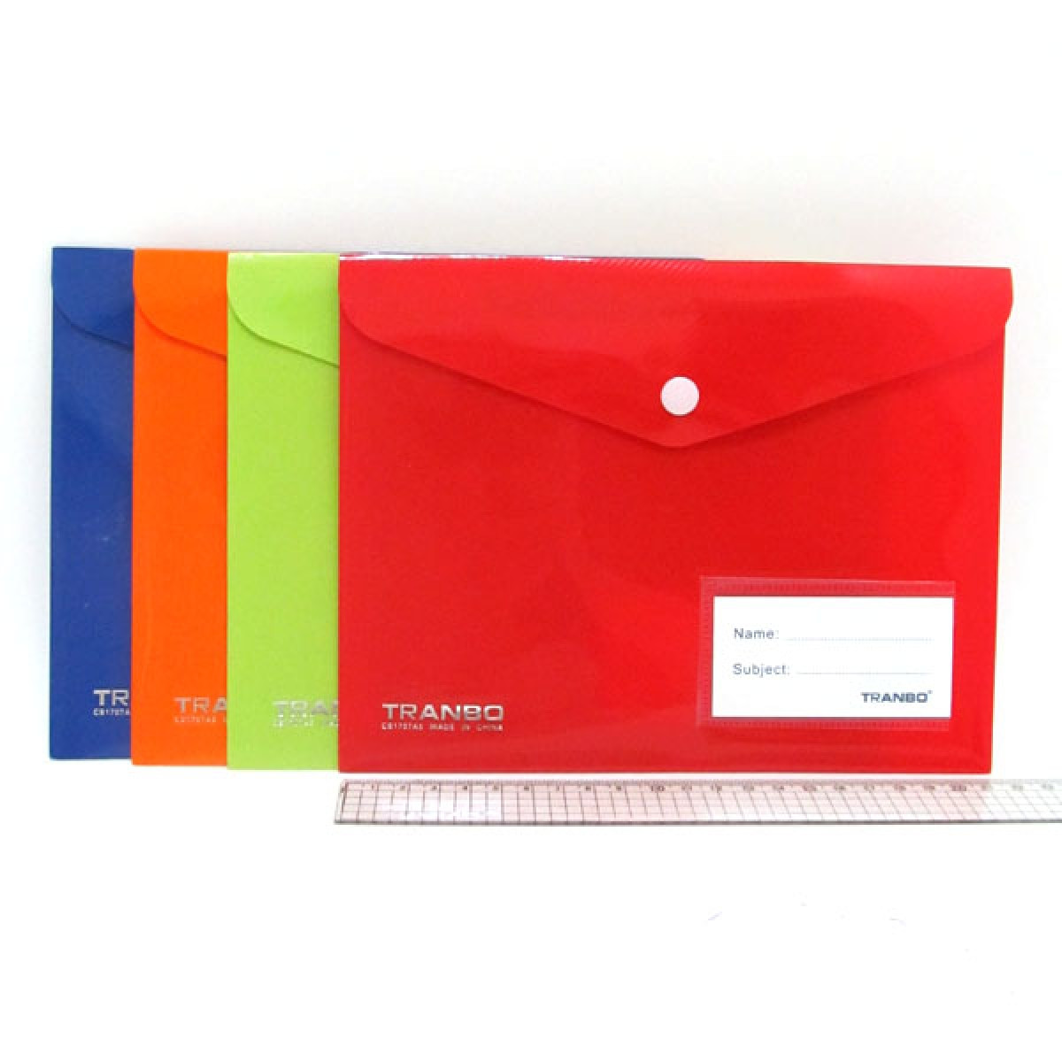 Папка - конверт з кнопкою "Standart" 25S A5 17*22см, mix