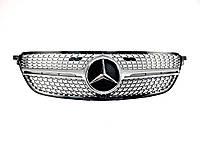 Решетка радиатора Mercedes GLE-Coupe Class C292 2015-2019год Diamond Silver от xata.shop