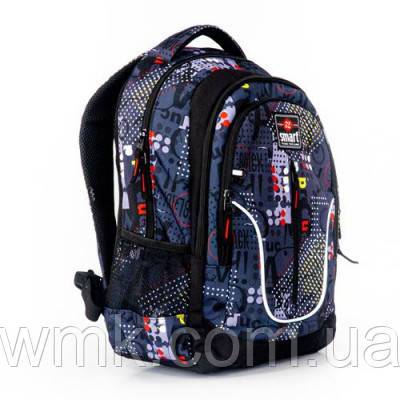 Рюкзак шкільний Smart No558630 TN-07 Global чорно-сірий