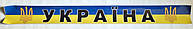 Наклейка на лобове скло Україна (тризуб) 1330 x140мм ламінована - Вища Якість та Гарантія!