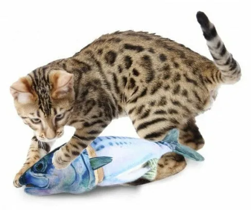 Іграшка для котів нарізана скумбрія Cuddler, AFP 2030, 35 x 13.5 x 5.5 см