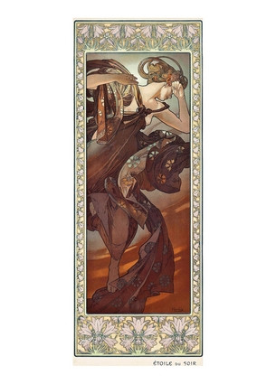 Листівка Alphonse Mucha - Étoile Du Soir, 1902