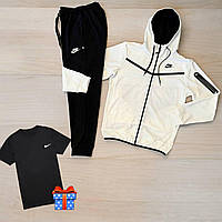 Спортивний костюм чоловічий Nike Tech Fleece білий XXS-XXL весна-літо підлітковий кофта штани Найк Теч Фліс