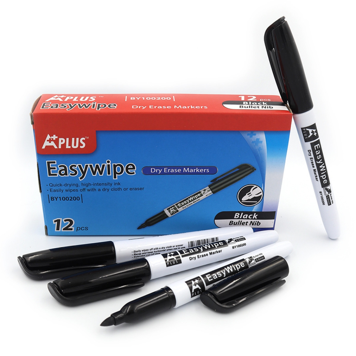 Маркер Beifa для белой доски сухостир. черн., кругл.наконечн.