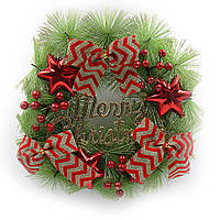 Вінок новорічний "Merry Christmas" D37см, 1шт/етик.