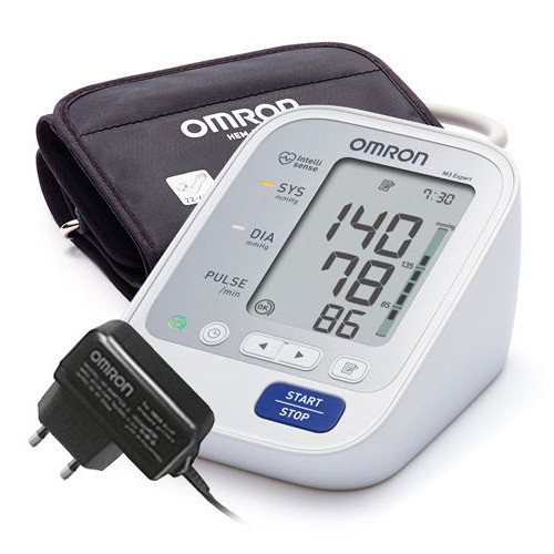 Автоматичний тонометр Omron M3 Expert (HEM-7132-ALRU) з універсальною манжетою і адаптером мережі
