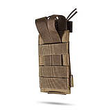 Одинарний еластичний підсумок під магазини АК/АR відкритого типу. Кріплення MOLLE. Койот., фото 2