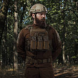 Одинарний еластичний підсумок під магазини АК/АR відкритого типу. Кріплення MOLLE. Койот., фото 3