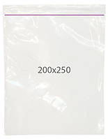 Пакет zip 20*25 см (100 шт) фиолетовая струна 50 микр