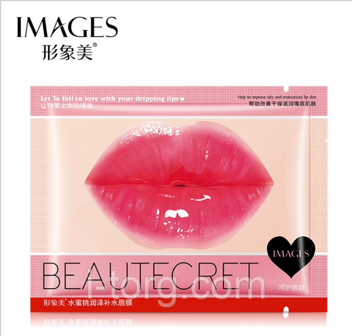 Колагенова маска для губ із персиком Images Collagen Lip Mask