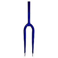 Вилка 24" сталева шток 1" Синя