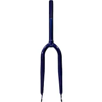 Вилка 20" сталева шток 1" Синя