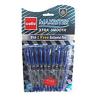 Ручка масляна "CL" Maxriter (синя) NEW + 1 ручка. (Синій блист.)