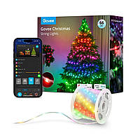Govee Гирлянда Smart LED H70C2 Christmas Light RGB, IP65, 20м, кабель прозрачный Zruchno и Экономно