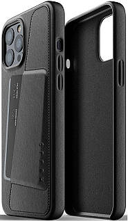 Накладка iPhone 12 Pro Max, MUJJO Leather Black