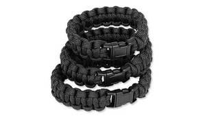 Браслет MIL-TEC із паракорду 15 мм Black (16370102) РОЗМІР M