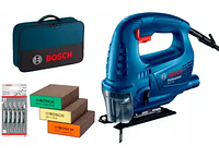 Лобзик Bosch Professional GST 700 в сумке с набором пильных полотен, шлифгубками (Электролобзики и сабельные