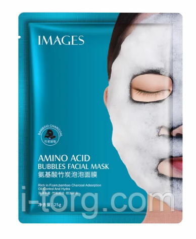 Тканинна маска для обличчя киснева Images Bubbles Mask Amino Acid, 25 г.