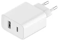 Зарядное устройство для Xiaomi Mi 33 W Wall Charger (Type-C+USB) EU White (BHR4996GL)