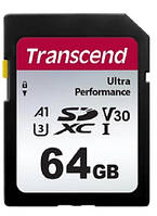 Transcend Карта памяти SD 64GB C10 UHS-I U3 R160/W50MB/s 4K Zruchno и Экономно