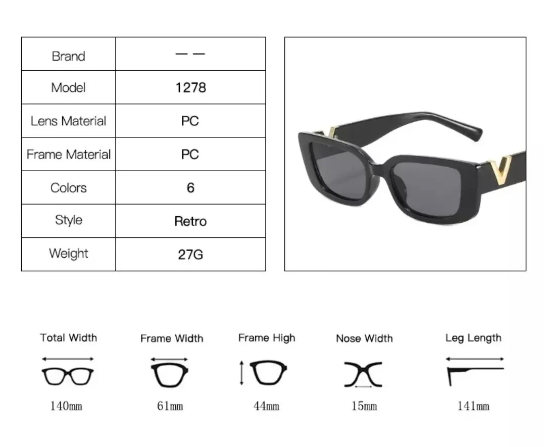 Модные женские солнцезащитные очки V в черной оправе хорошего качества - фото 7 - id-p2154088032