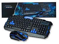 Клавитура и мышь игровая беспроводная универсальная Bluetooth UKC HK-8100 AOD_468