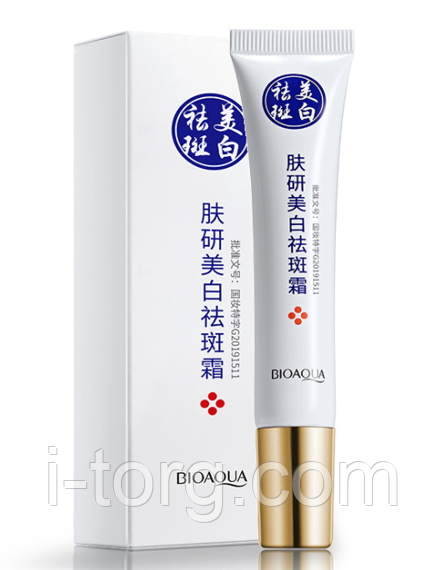 Відбілюючий крем від ластовиння BIOAQUA Anti-Freckle, 20 г.