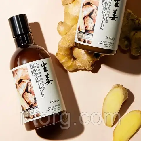 Шампунь із екстрактом імбиру Bioaqua Ginger Essence Silky Supple Shampoo, 250 мл.