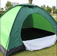 Палатка автоматическая складная туристическая кемпинговая универсальная 6-и местная 2х2.5м Зеленая/Син
