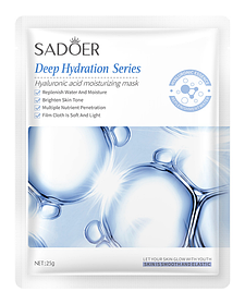 Маска для обличчя з гіалуроновою кислотою Sadoer, 25.