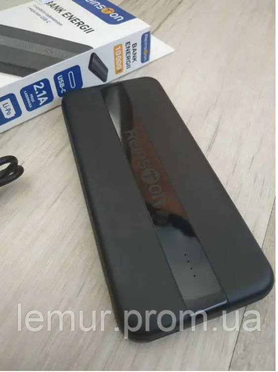 Powerbank / Внешний аккумулятор / повербанк / Powerbank Reinston 10000 mAh EPB025 черный - фото 4 - id-p2154064610