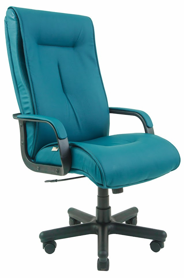 Крісло офісне Бостон пластик підлокітники річ механізм Tilt шкірозамінник Флай-2215 (Richman ТМ)