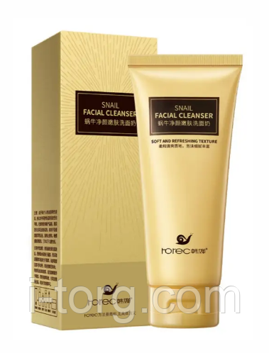 Пінка для вмивання з муцином равлика Rorec Snail Cleanser, 100 р. (до 23.12.2025)