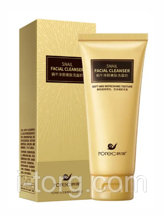 Пінка для вмивання з муцином равлика Rorec Snail Cleanser, 100 р. (до 23.12.2025), фото 1