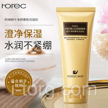 Пінка для вмивання з муцином равлика Rorec Snail Cleanser, 100 р. (до 23.12.2025), фото 2