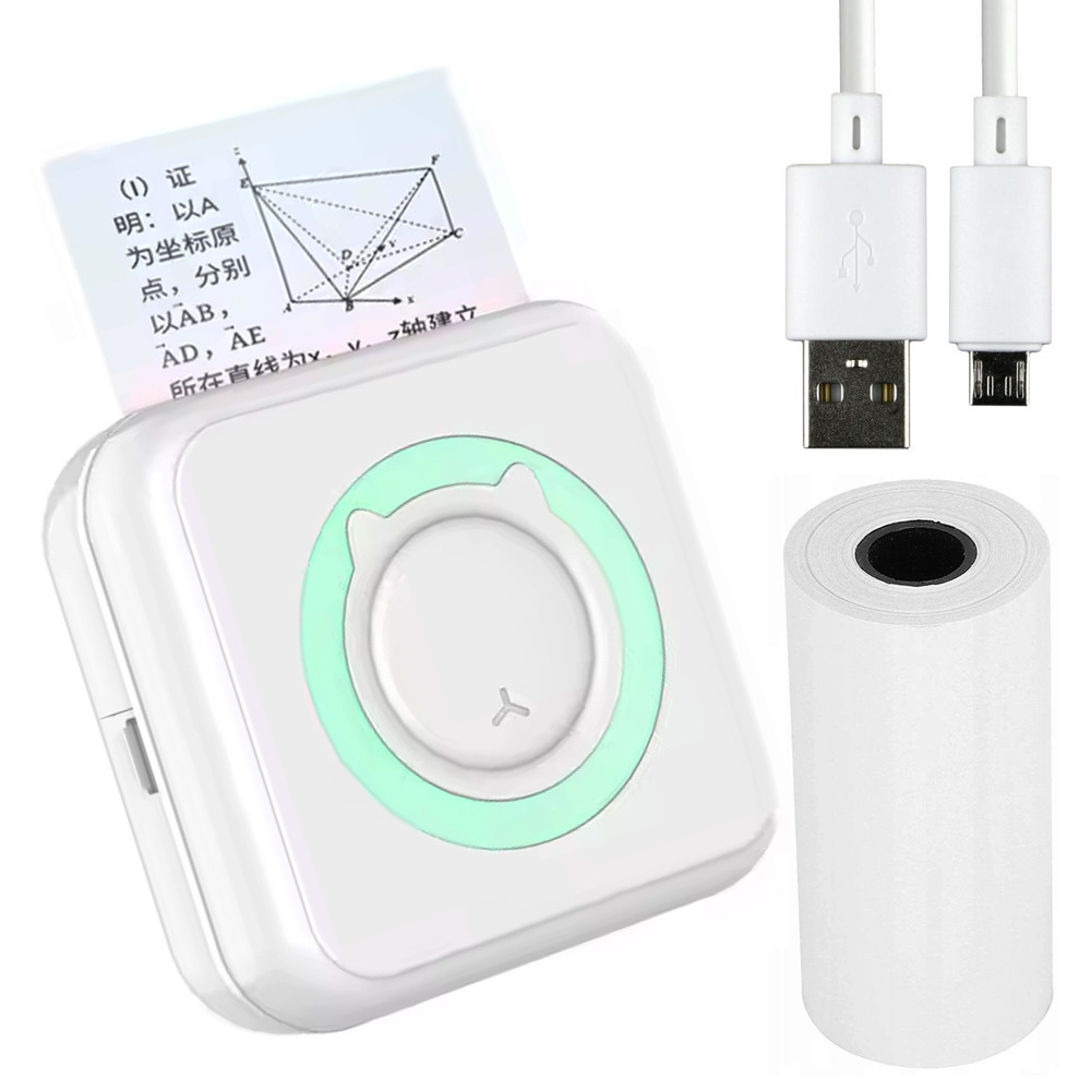Портативный мини принтер от Bluetooth + 1 рулон бумаги / Мини ...