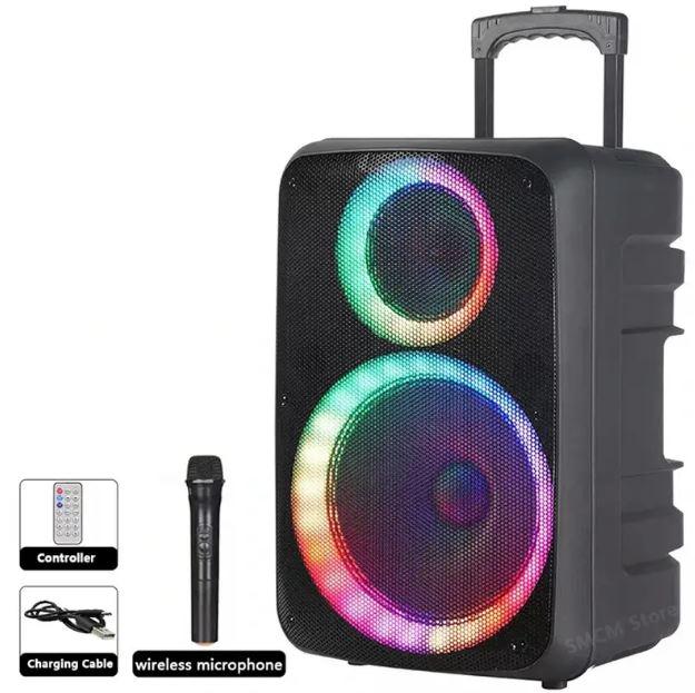 Переносна акустична система SURFACE NDR-612 (12"x1) (30 W) (Бесдротовий Мікрофон + пульт) 2400mAh