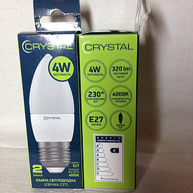 Світлодіодна LED-лампа С37 4W Е27