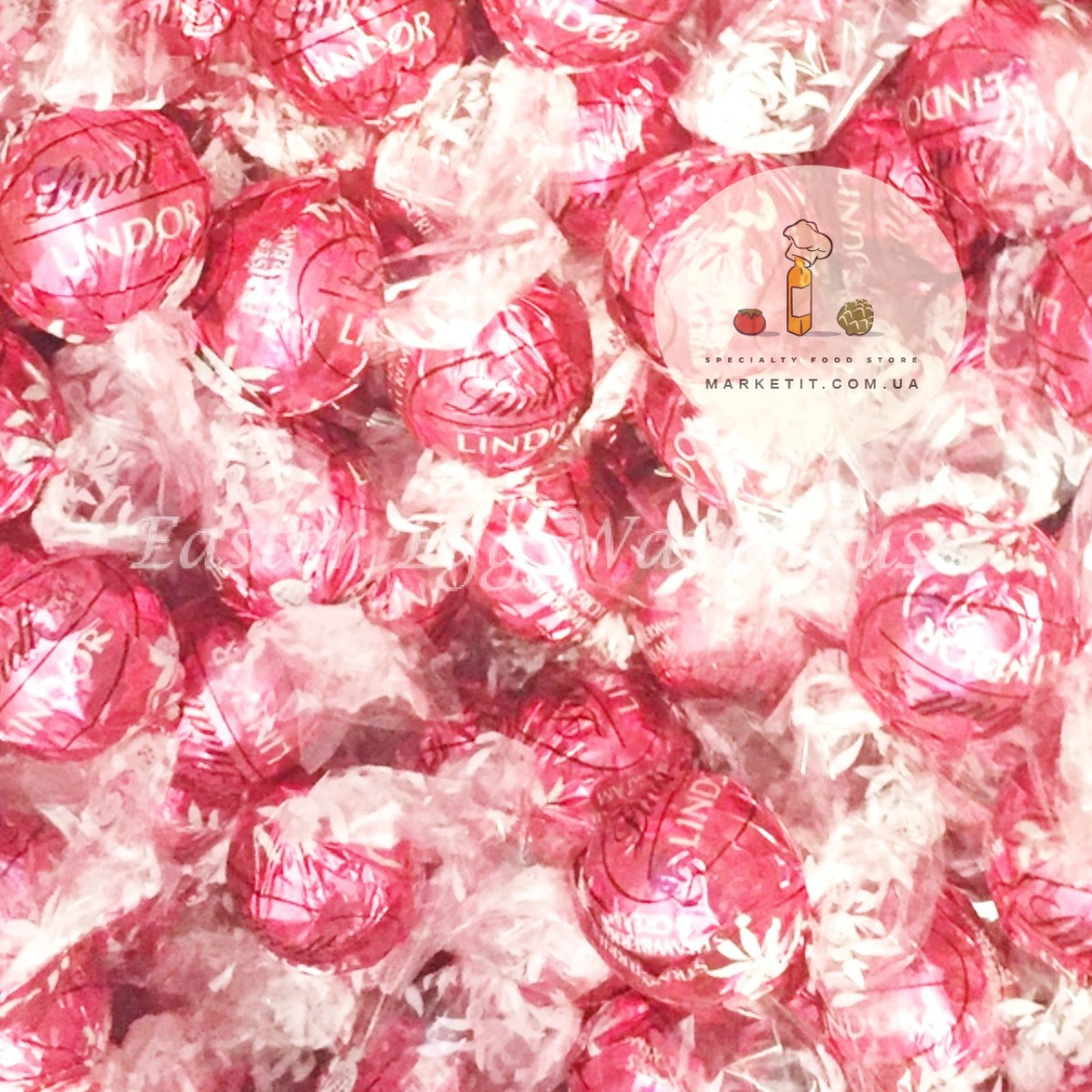Шоколадные конфеты Lindt Lindor Strawberry Cream, клубничный йогурт, весовые - фото 2 - id-p2154102366