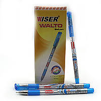 Ручка масляна Wiser "Walto" 0,7 мм з грипом сін.,