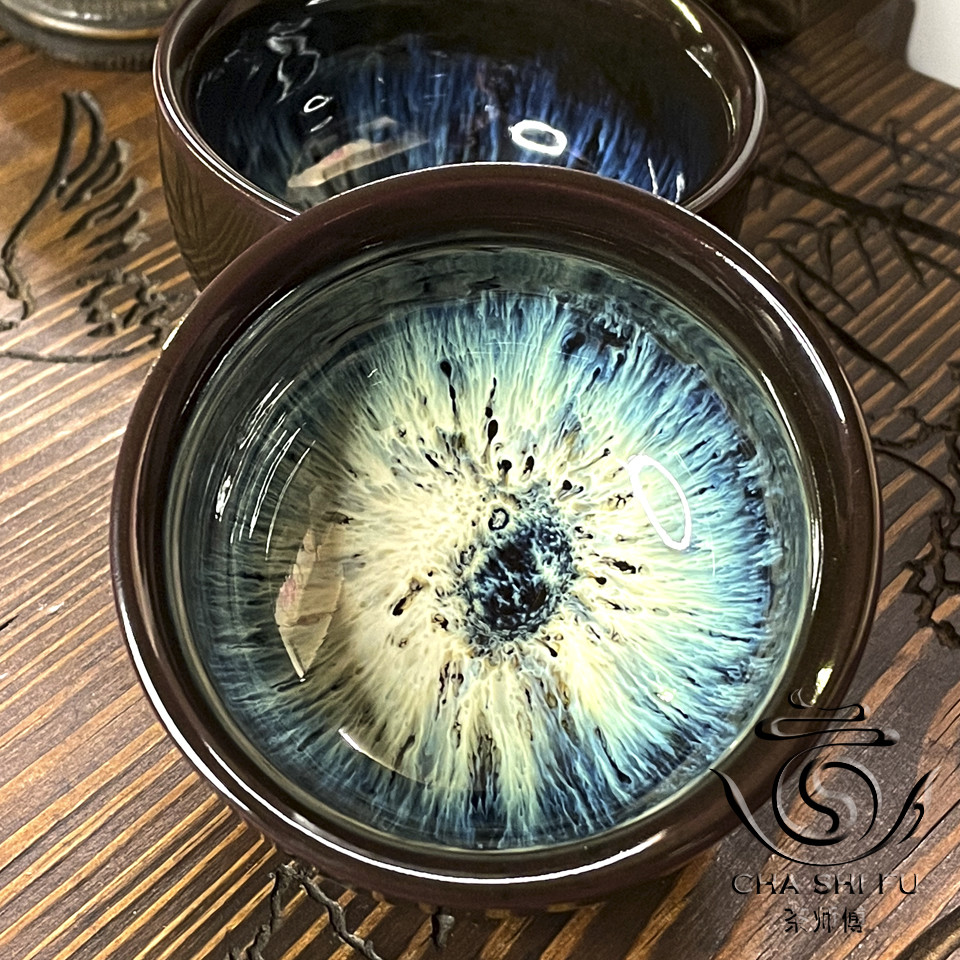 Піала керамічна блакитне кошаче око 120 мл, фото 1