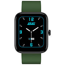 Smart Watch 2E Alpha SQ Music Edition 46mm black/green+ ремінець сірий UA, фото 2